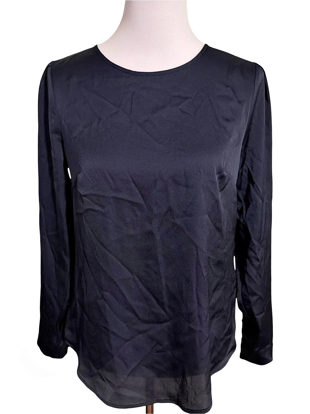 Banana Republic Long Sleeve Blouse in Navy Size Small Like New
